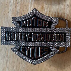 Gorgeous Harley-Davidson Rhinestone Belt Buckles (2)